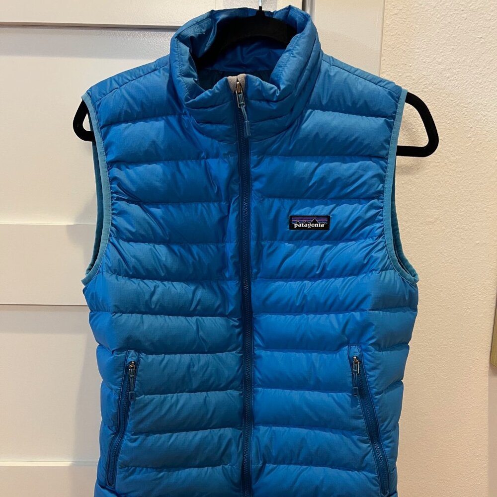 Patagonia Men’s Down Sweater Vest, Electron Blue, Size Small
